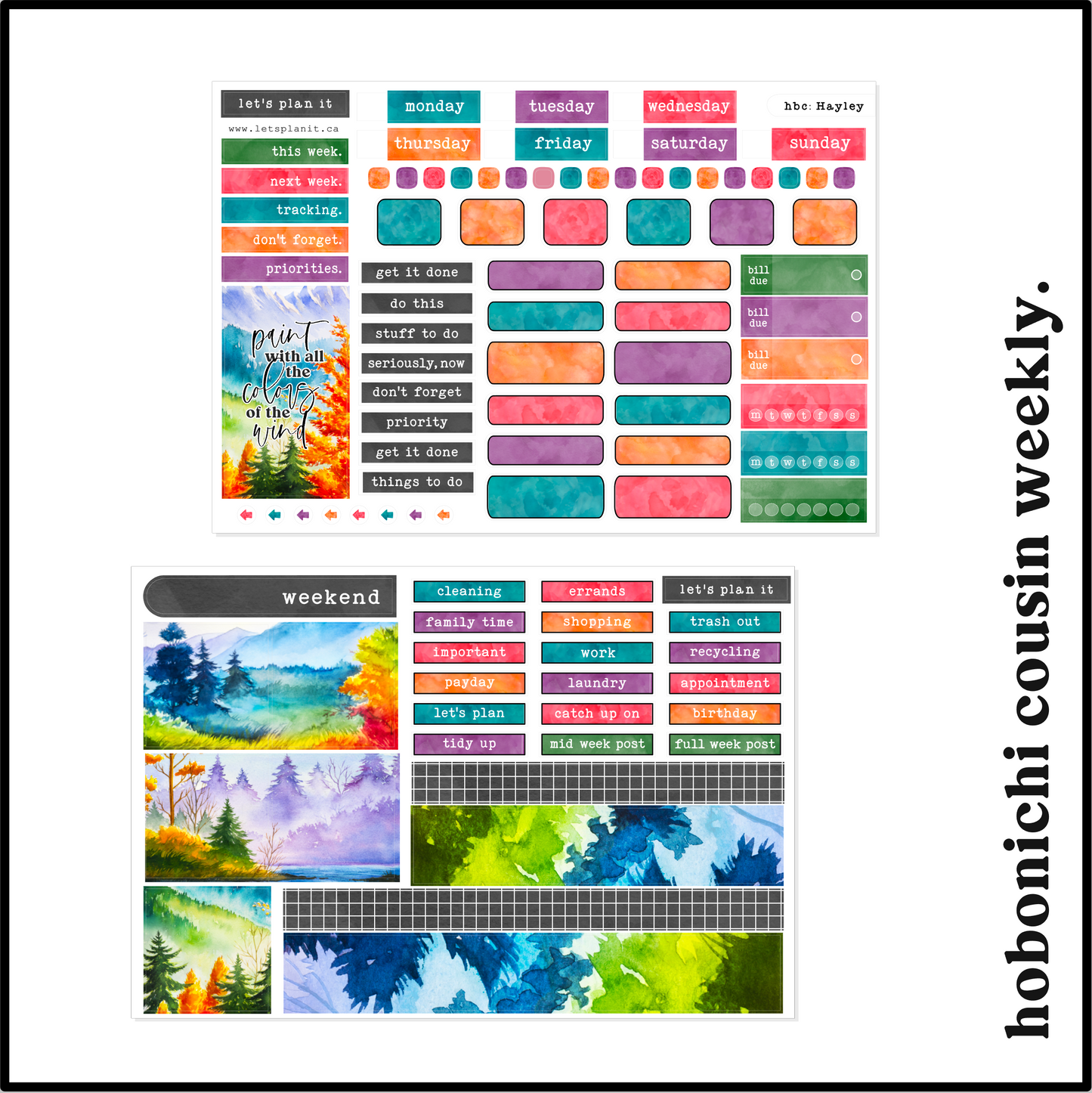 HAYLEY COLLECTION | Weekly Kits