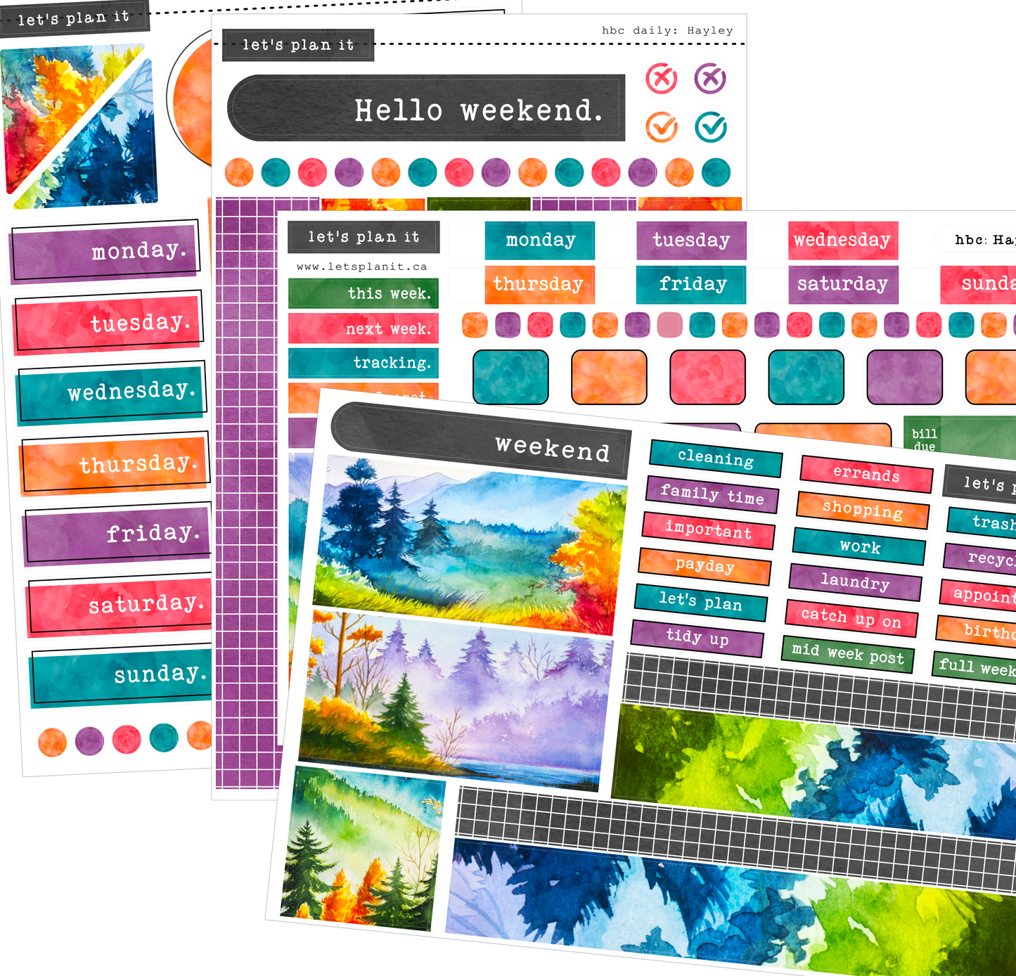 HAYLEY COLLECTION | Weekly Kits