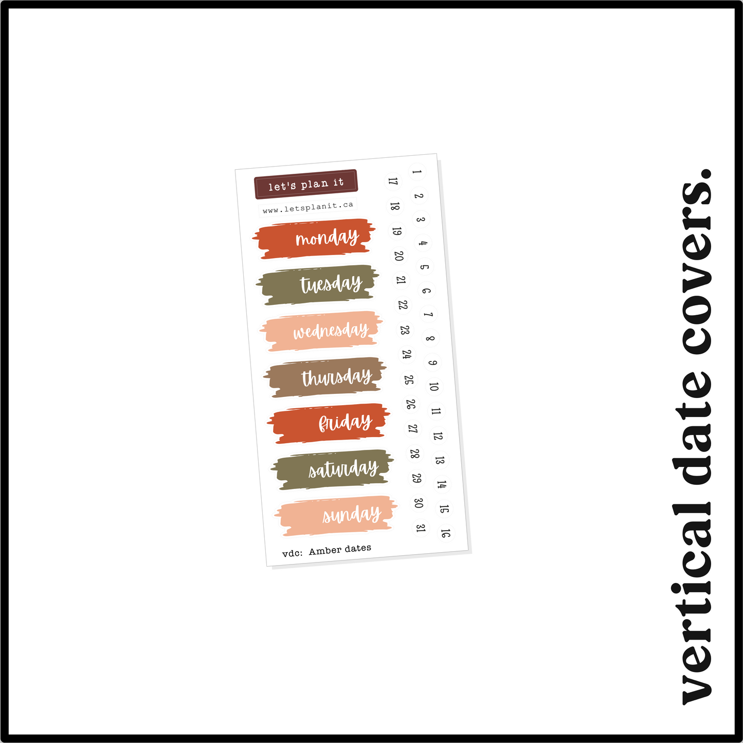 AMBER COLLECTION | Weekly Kits