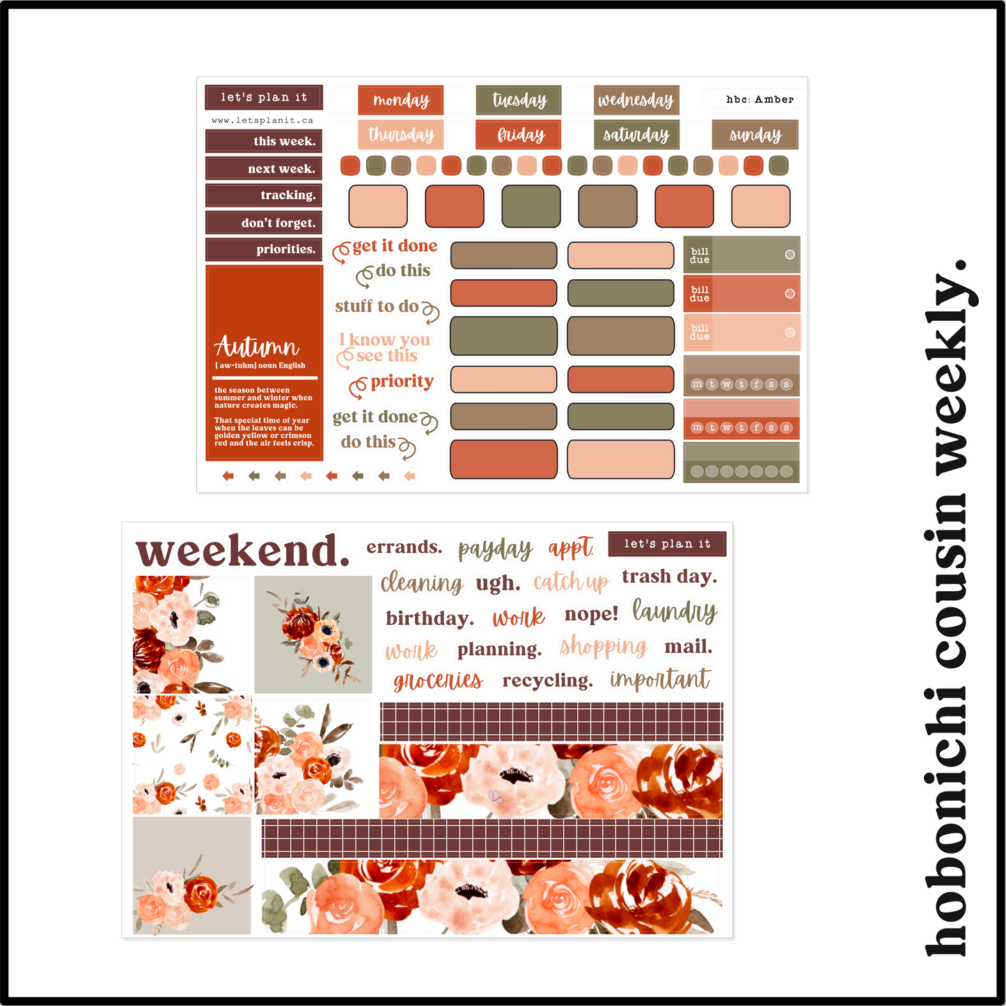 AMBER COLLECTION | Weekly Kits