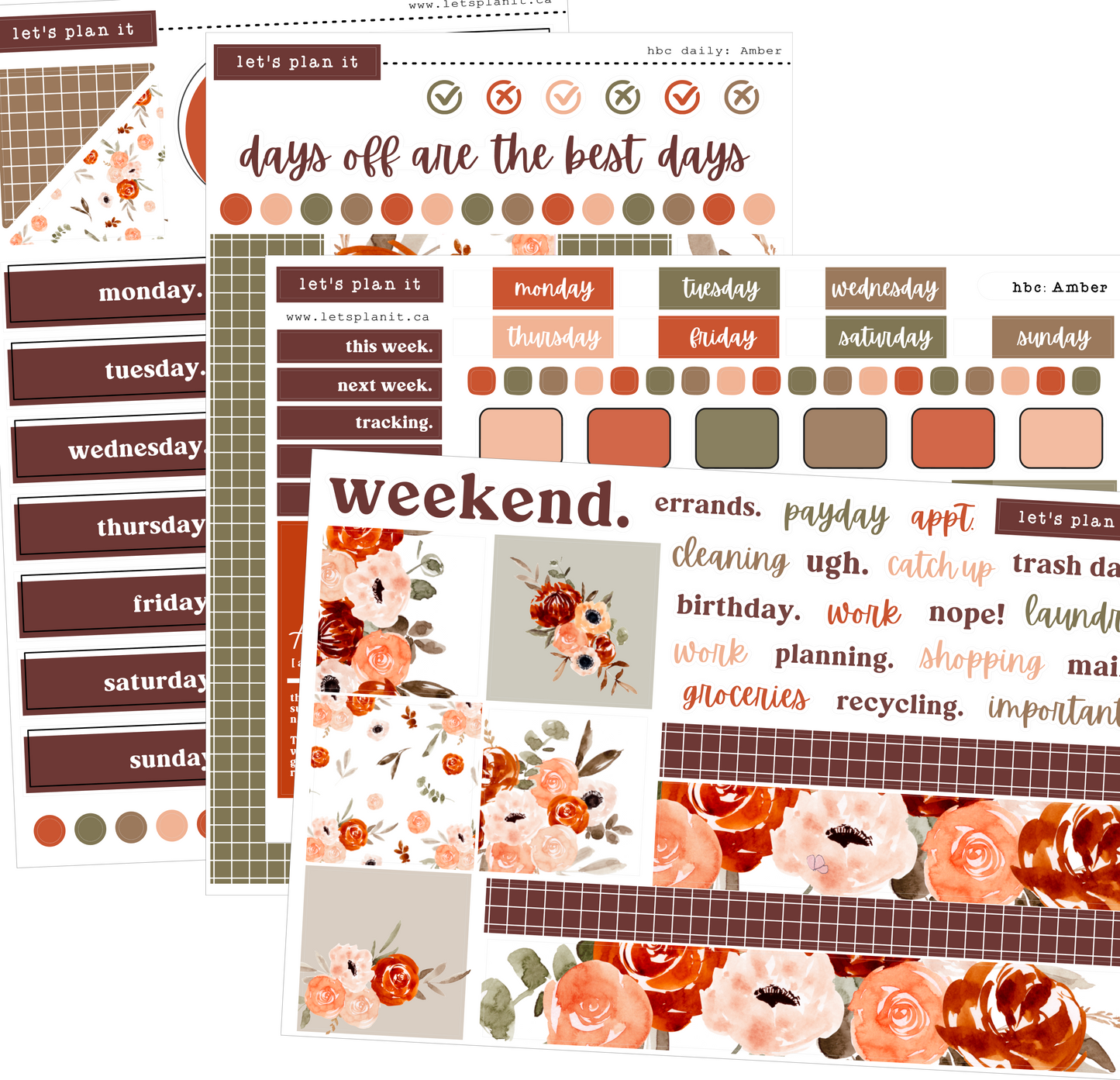 AMBER COLLECTION | Weekly Kits