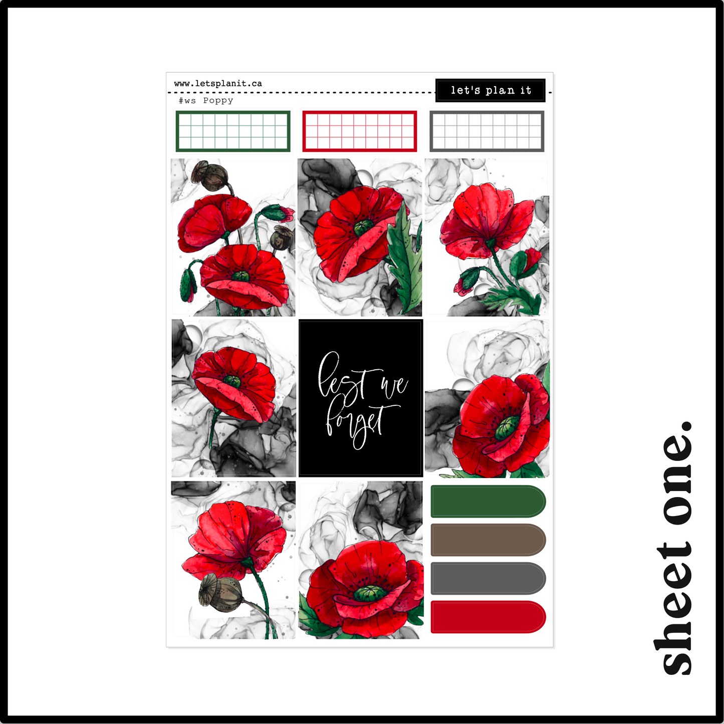 POPPY COLLECTION | Weekly Kits