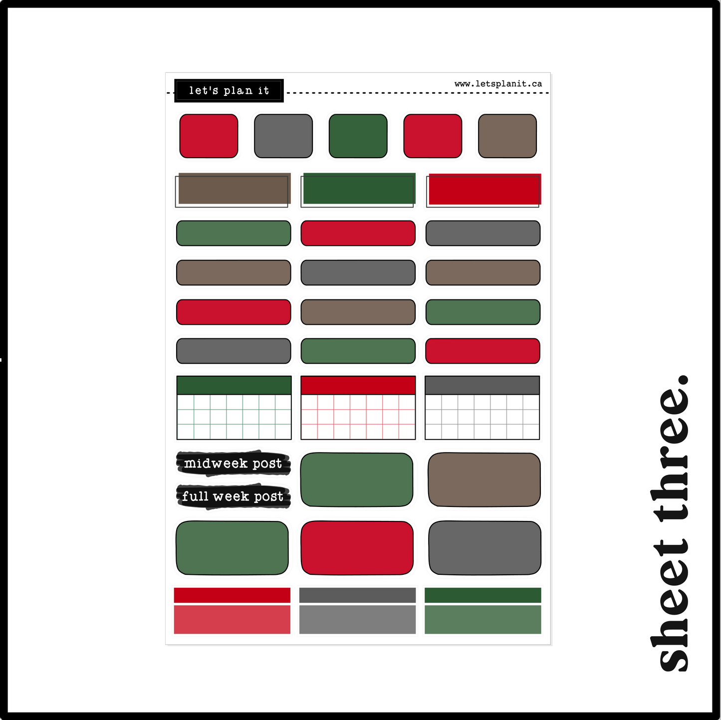 POPPY COLLECTION | Weekly Kits