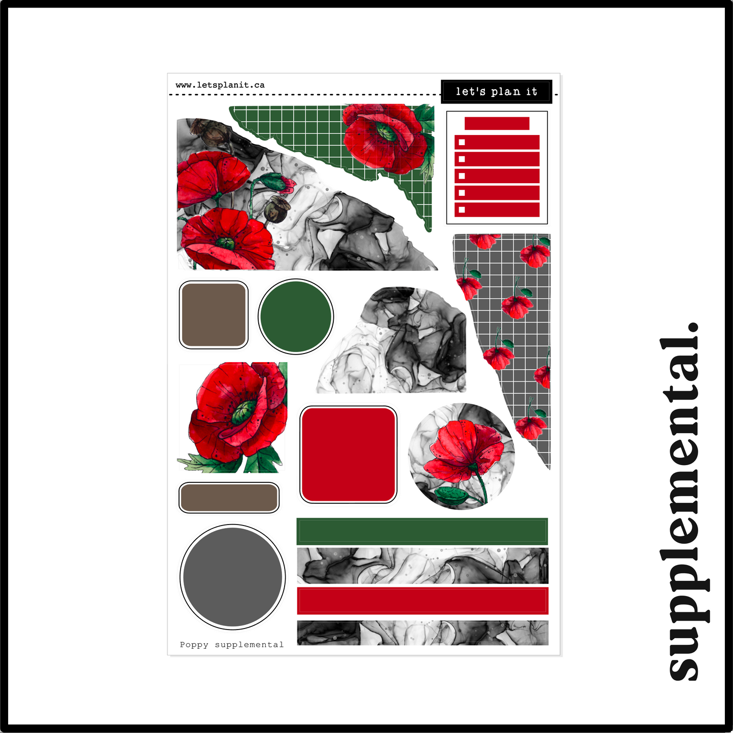 POPPY COLLECTION | Weekly Kits