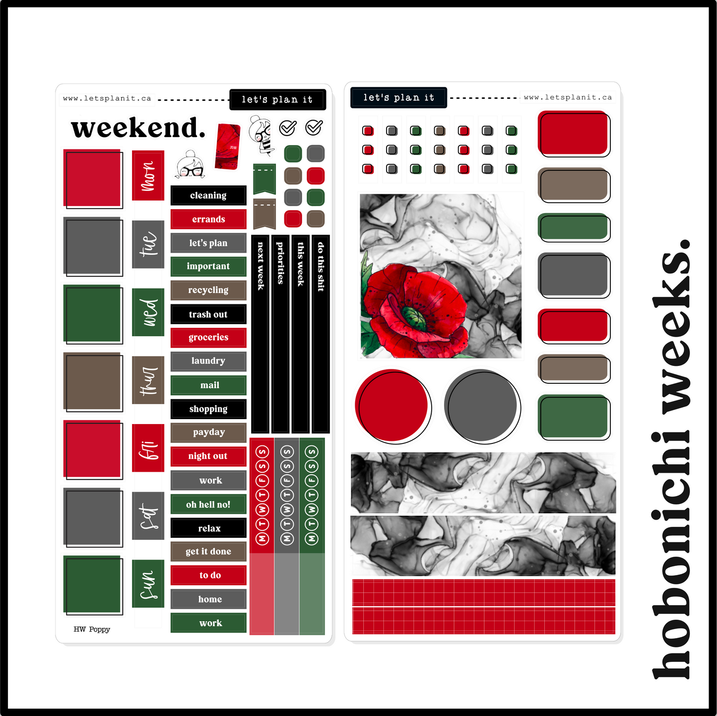 POPPY COLLECTION | Weekly Kits