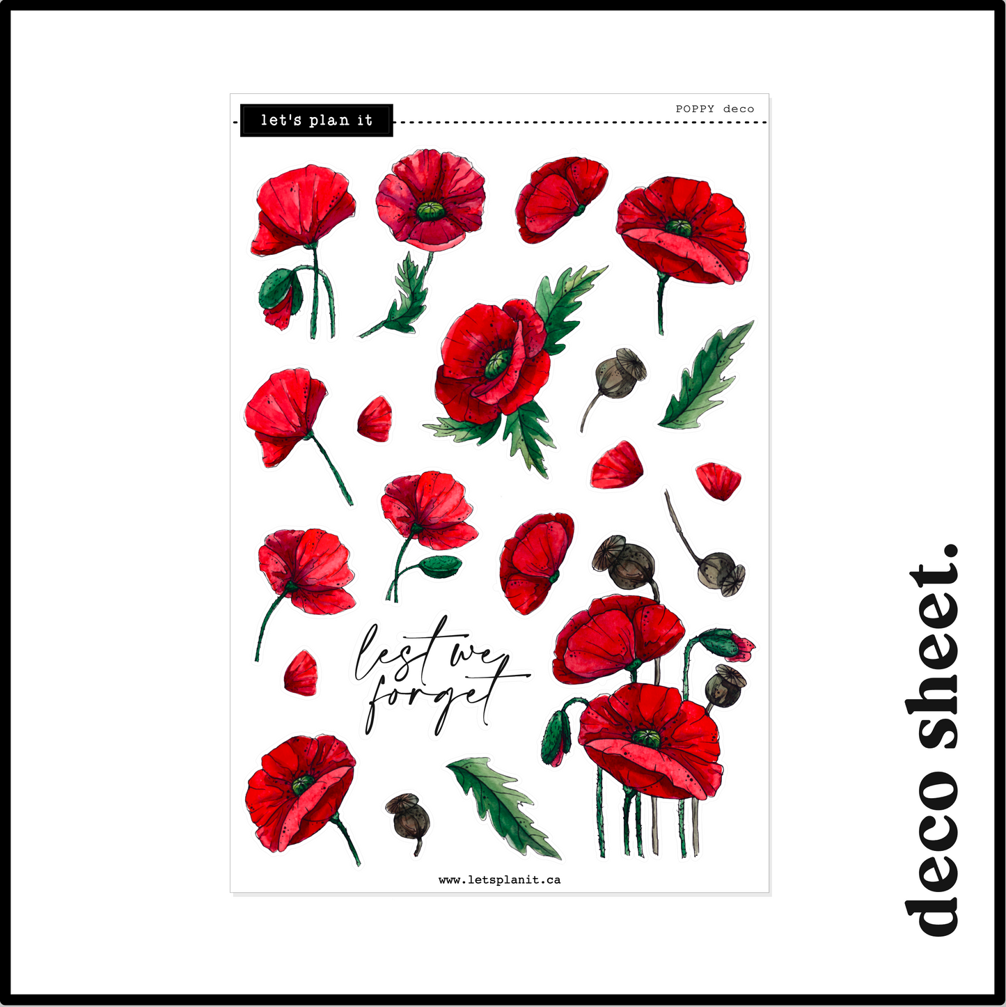 POPPY COLLECTION | Weekly Kits