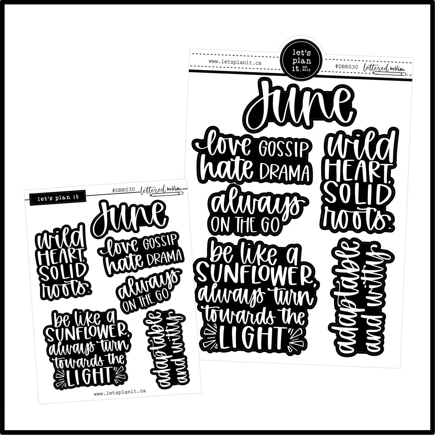 Lettered by Kim | June vibes