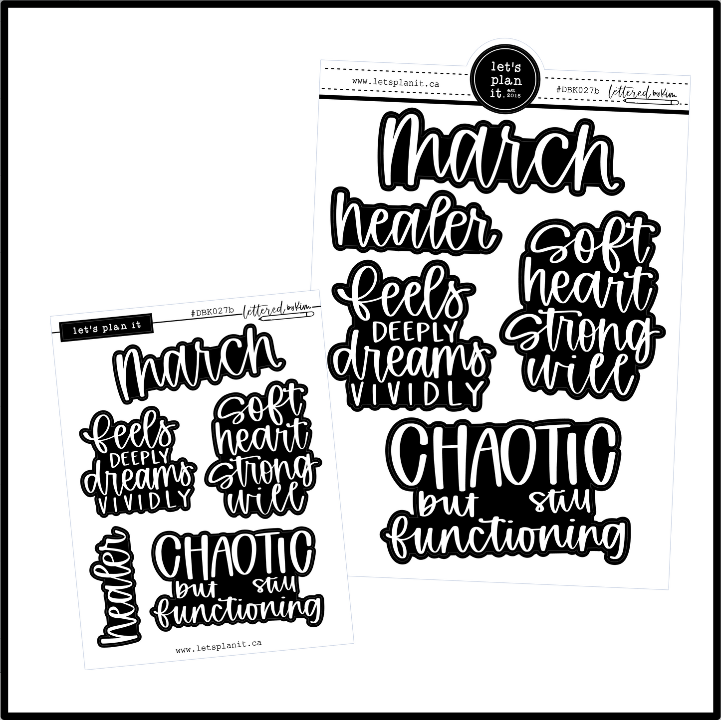 Lettered by Kim | March vibes