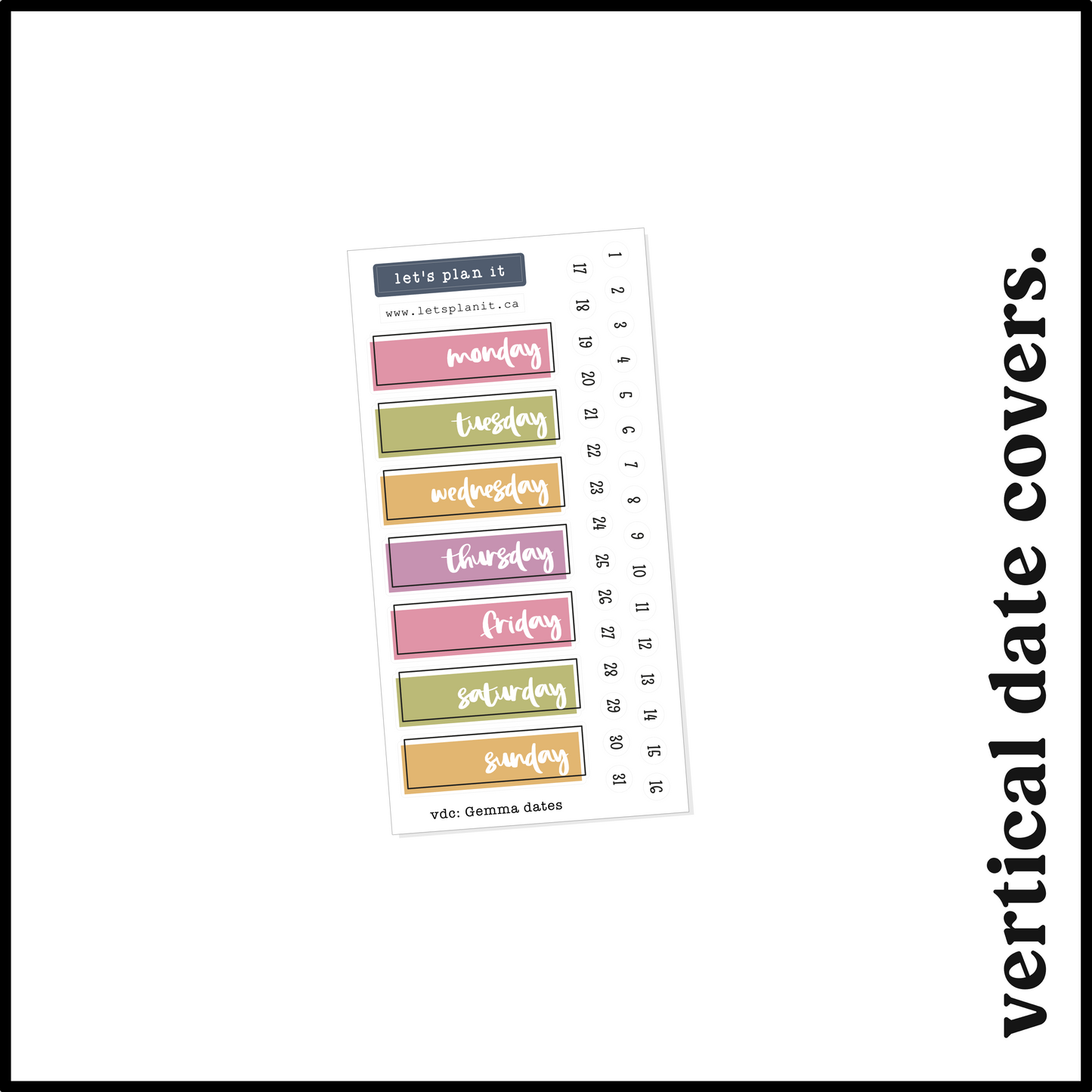 GEMMA COLLECTION | Weekly Kits