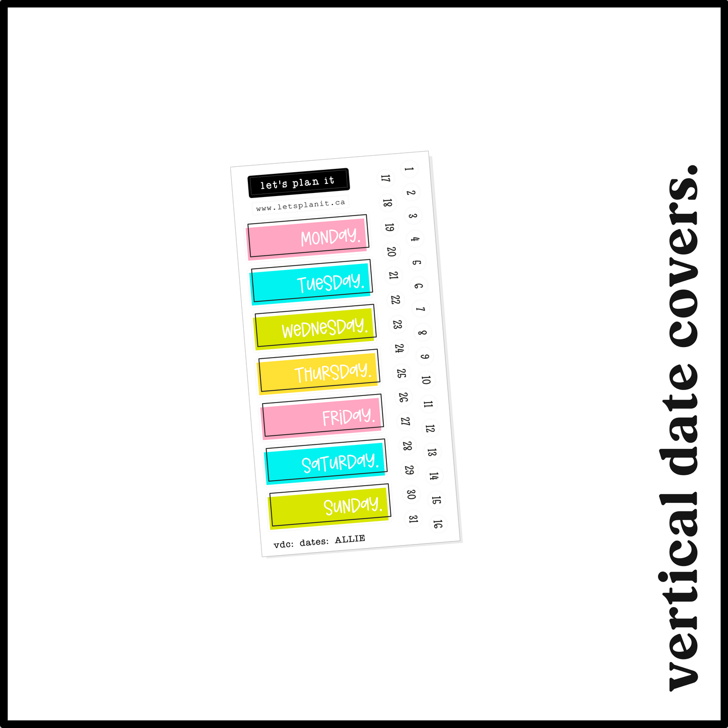 ALLIE COLLECTION | Weekly Kits