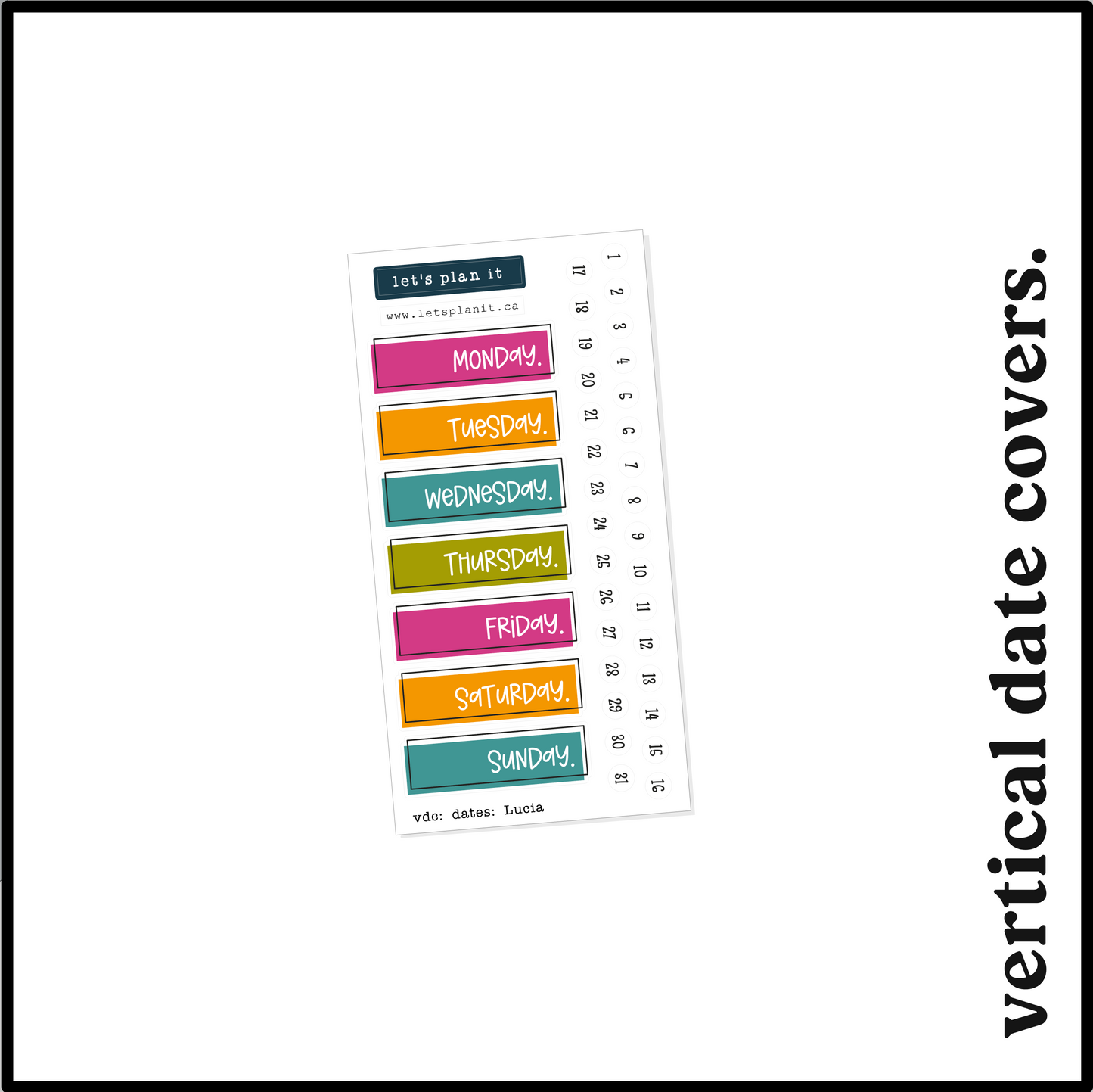 LUCIA COLLECTION | Weekly Kits