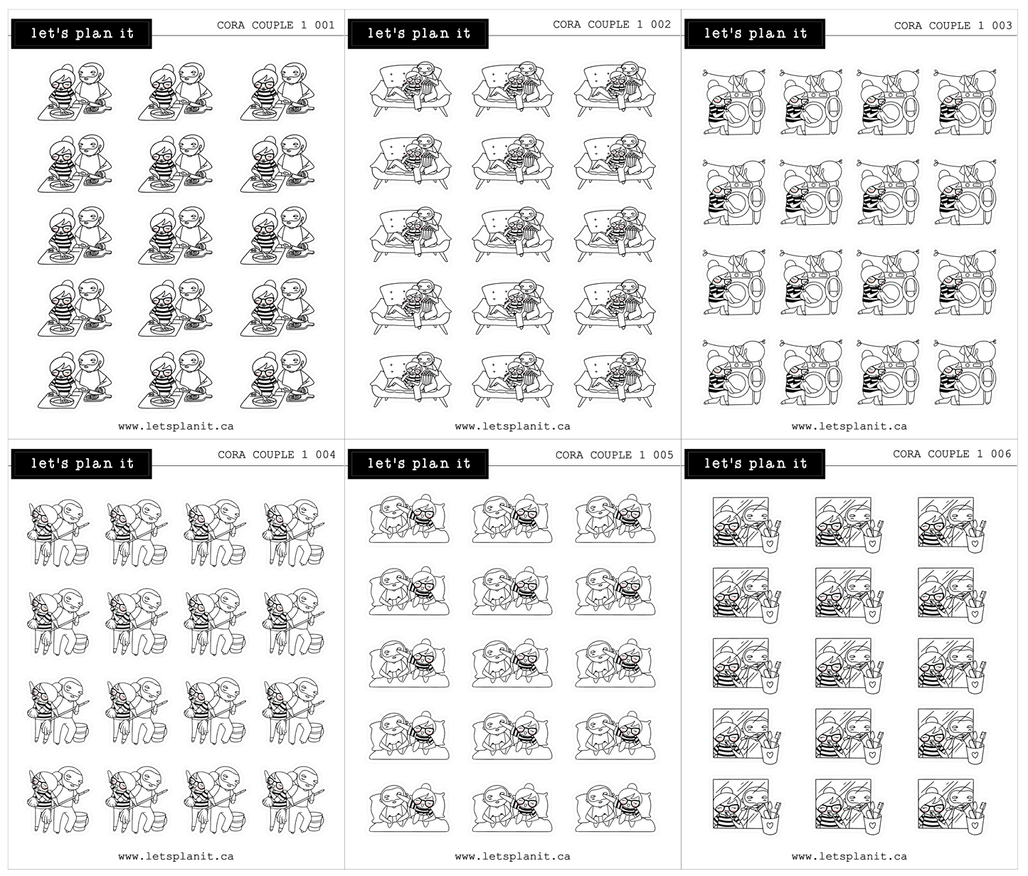 Cora | COUPLE 1 | character stickers