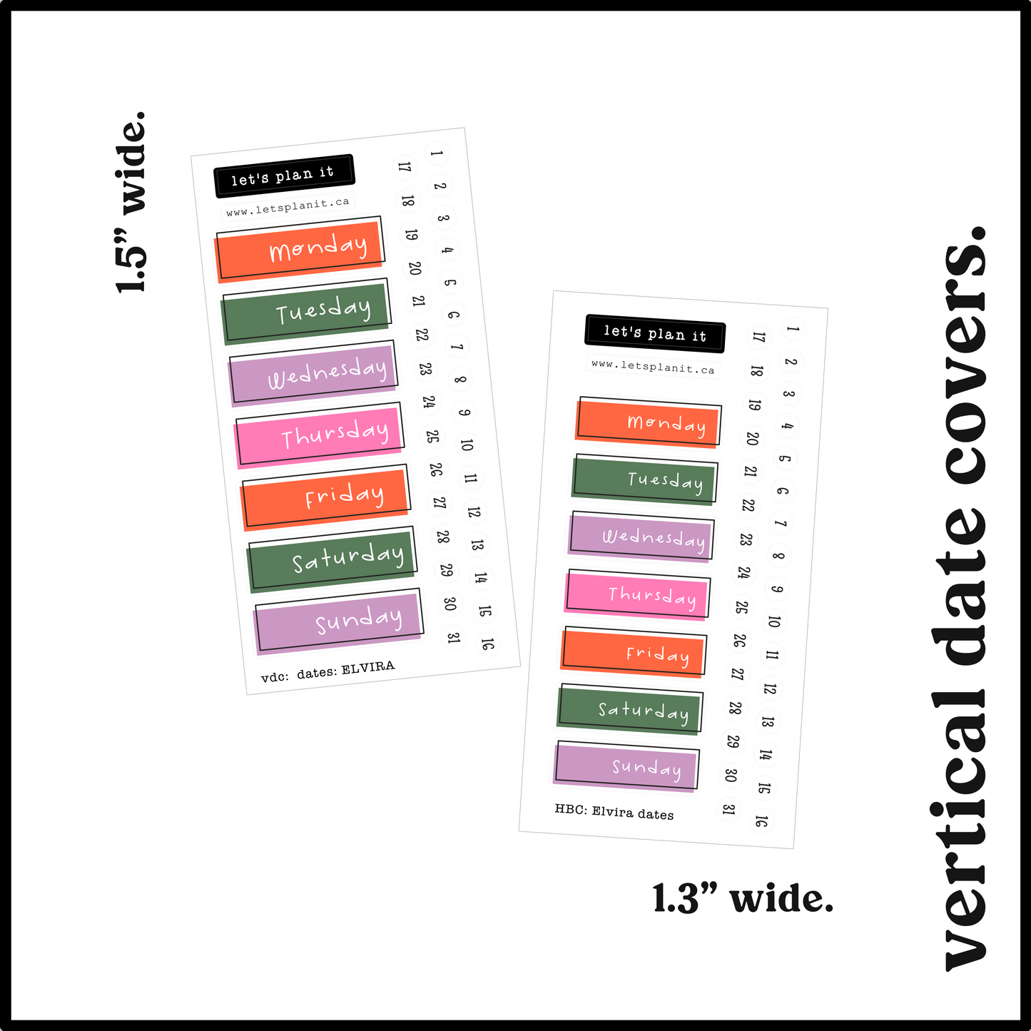 ELVIRA COLLECTION | Weekly Kits