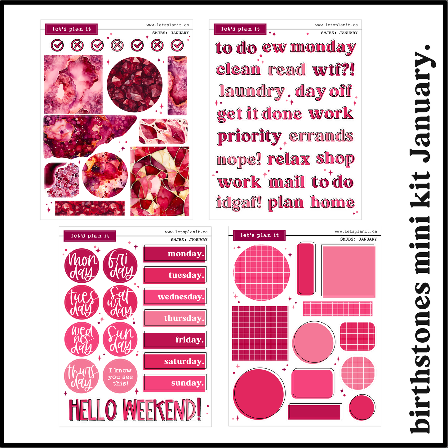 BIRTHSTONE COLLECTIONS | Premium Matte paper