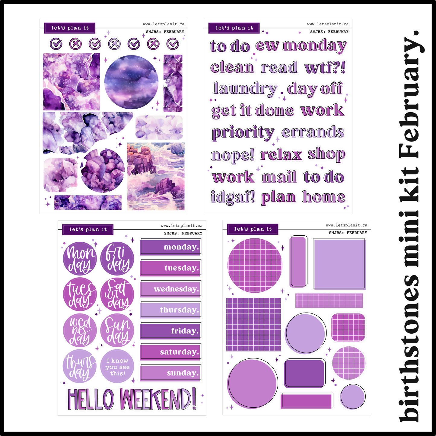 BIRTHSTONE COLLECTIONS | Premium Matte paper