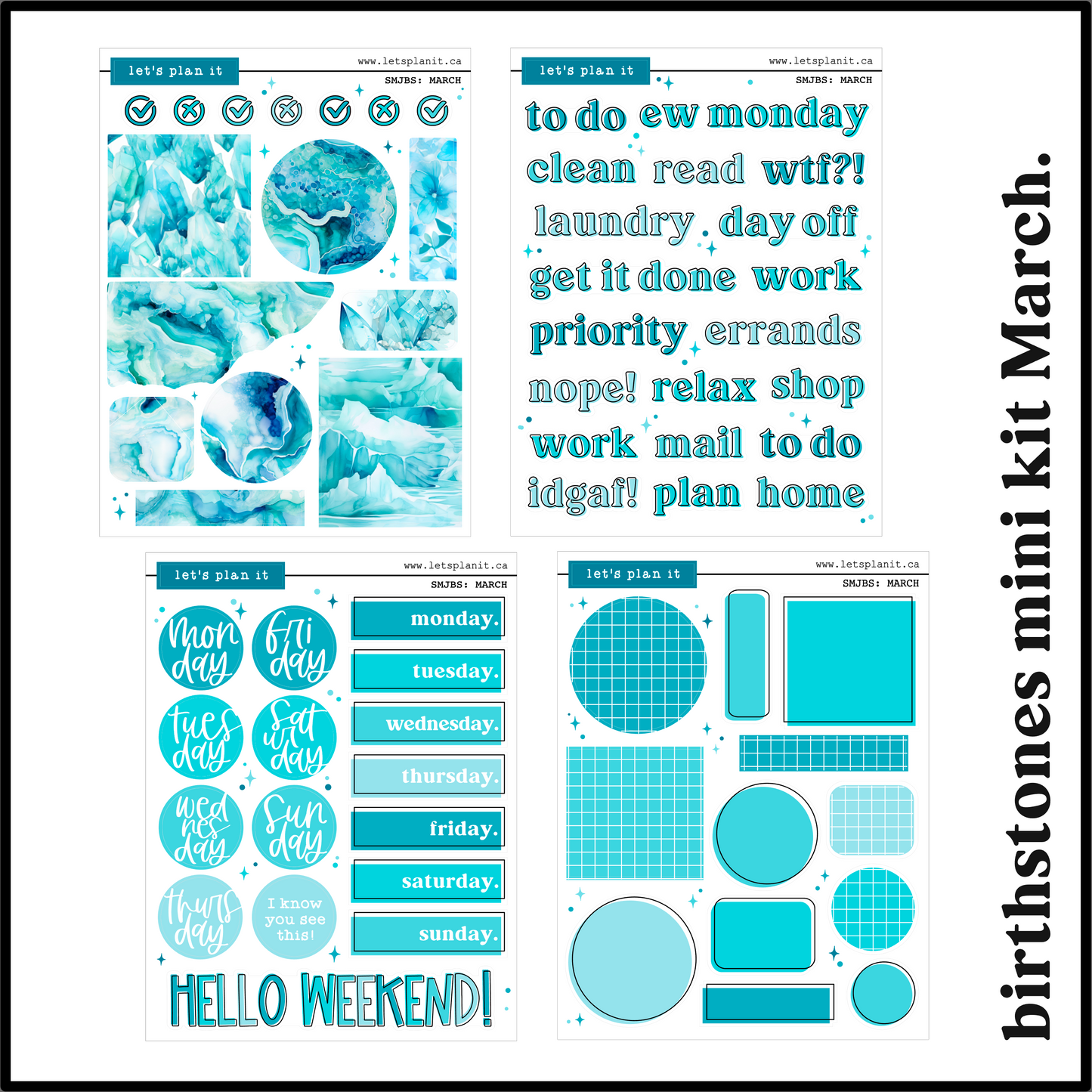 BIRTHSTONE COLLECTIONS | Premium Matte paper