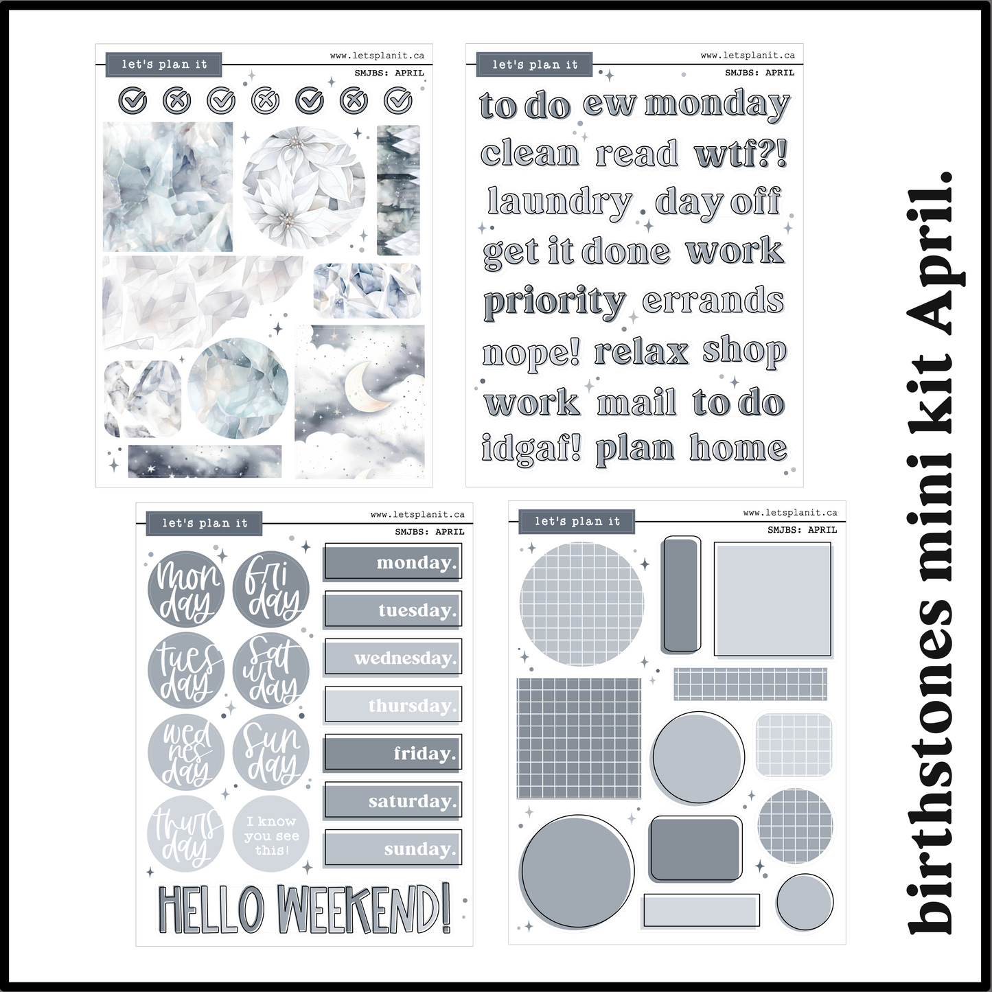 BIRTHSTONE COLLECTIONS | Premium Matte paper