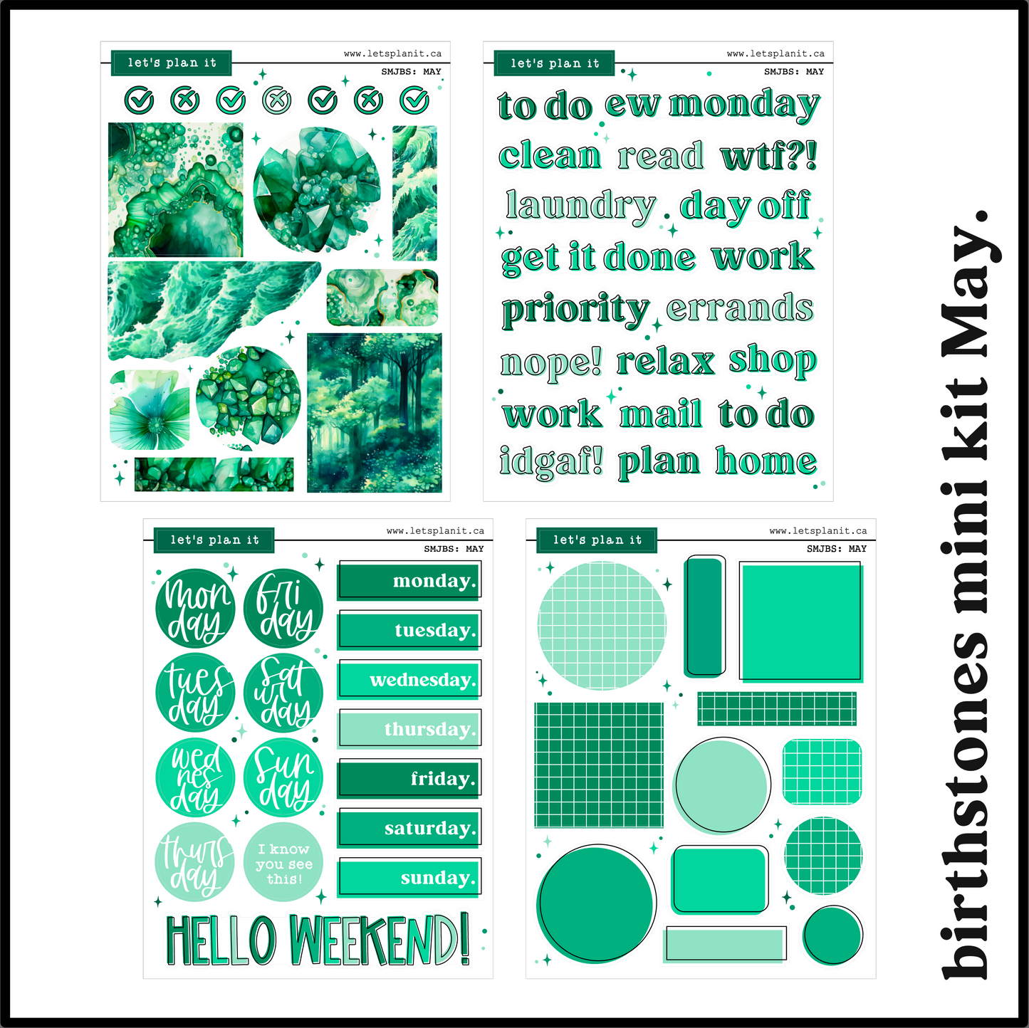 BIRTHSTONE COLLECTIONS | Premium Matte paper