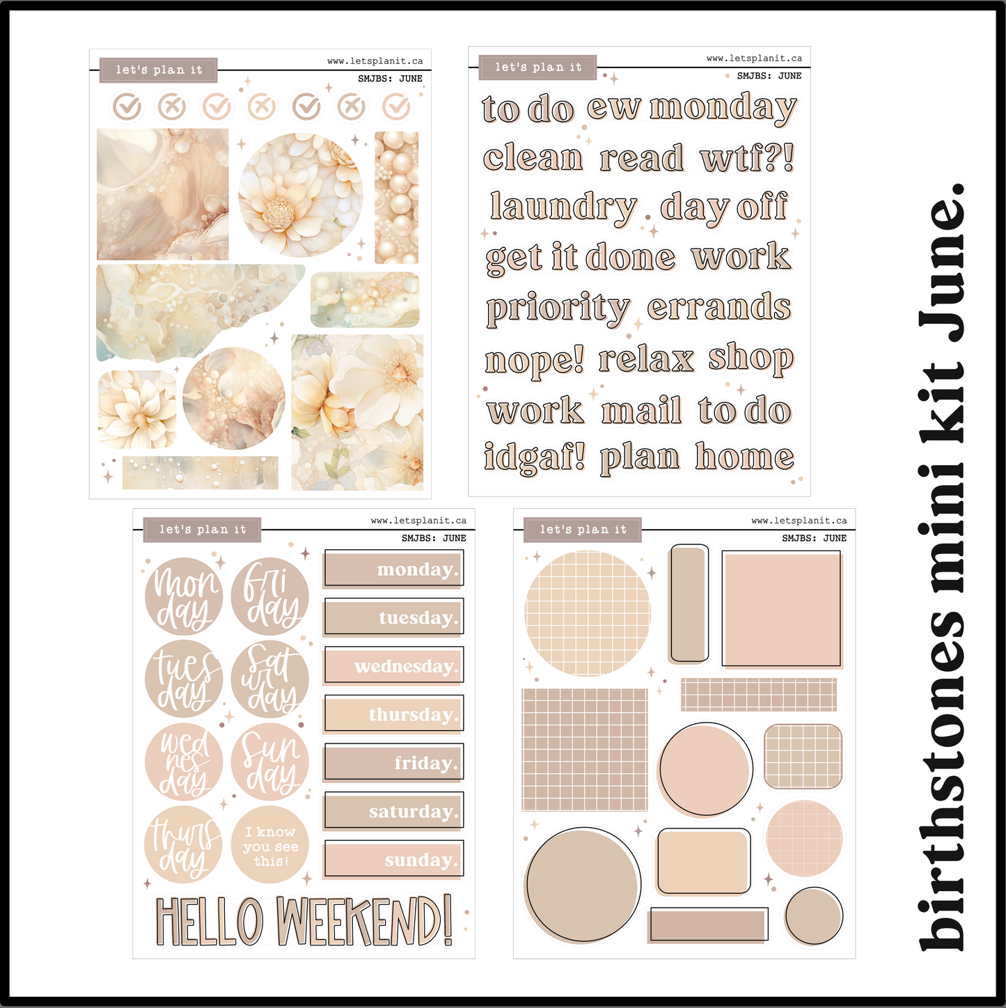 BIRTHSTONE COLLECTIONS | Premium Matte paper