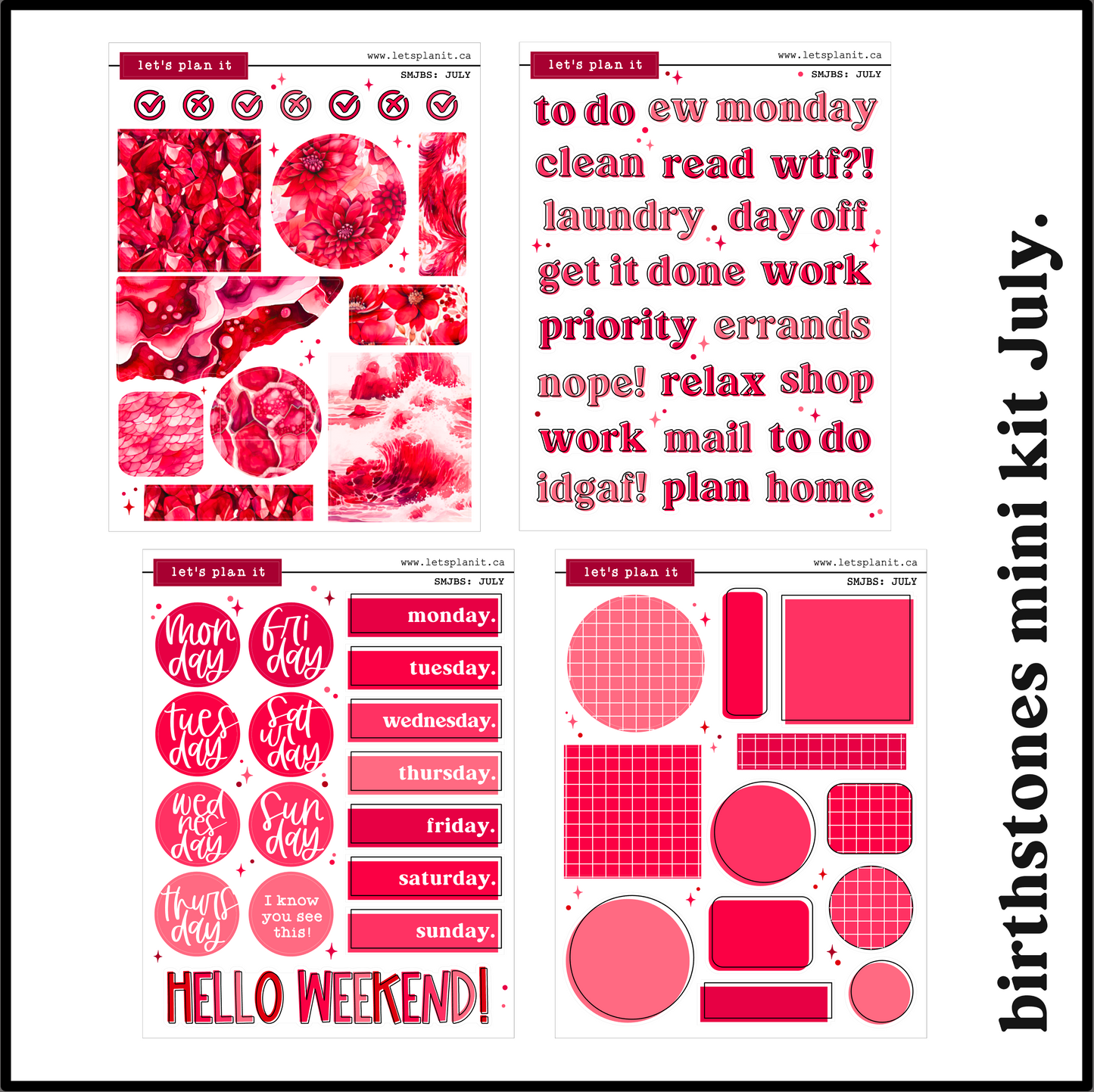 BIRTHSTONE COLLECTIONS | Premium Matte paper