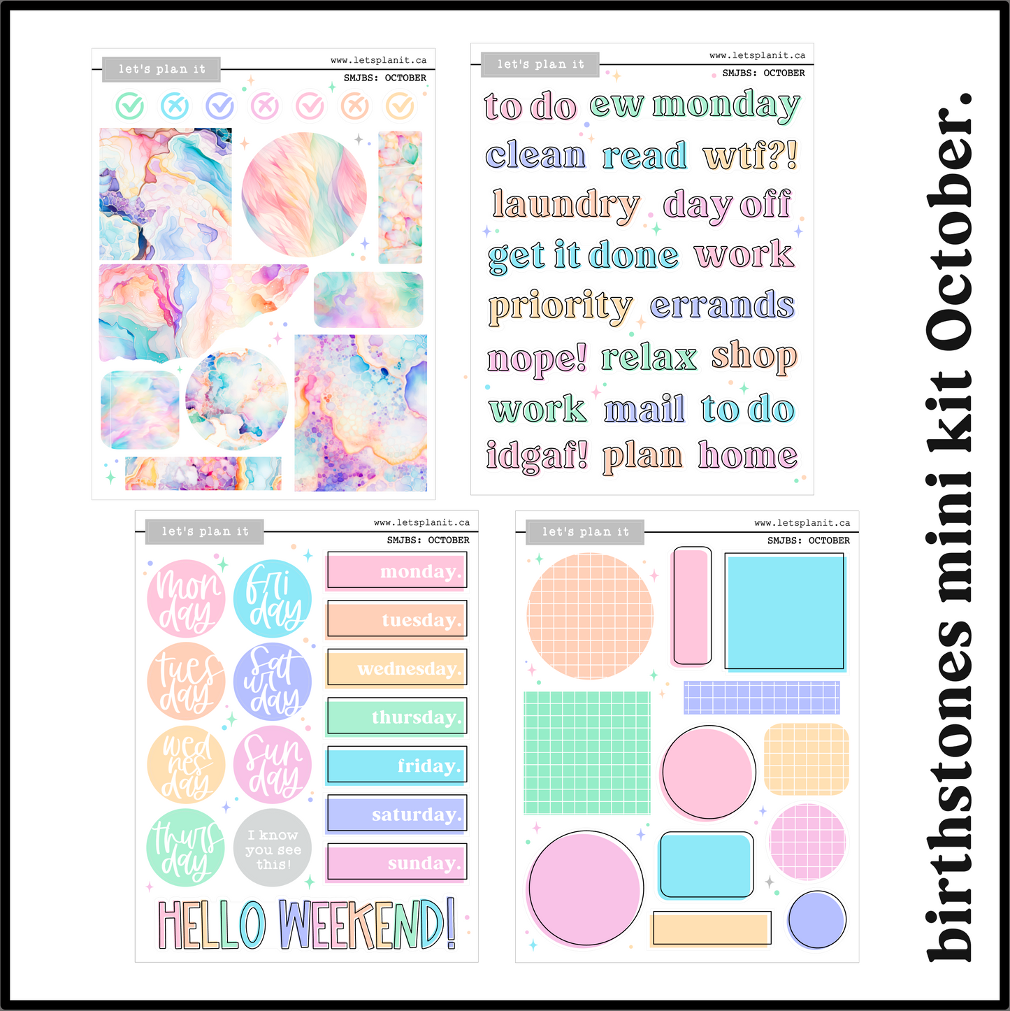 BIRTHSTONE COLLECTIONS | Premium Matte paper