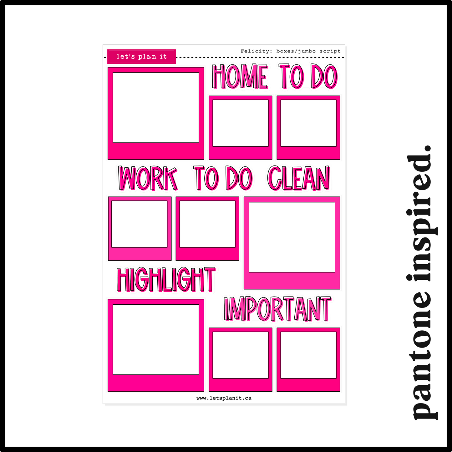 FELICITY COLLECTION | Weekly Kits