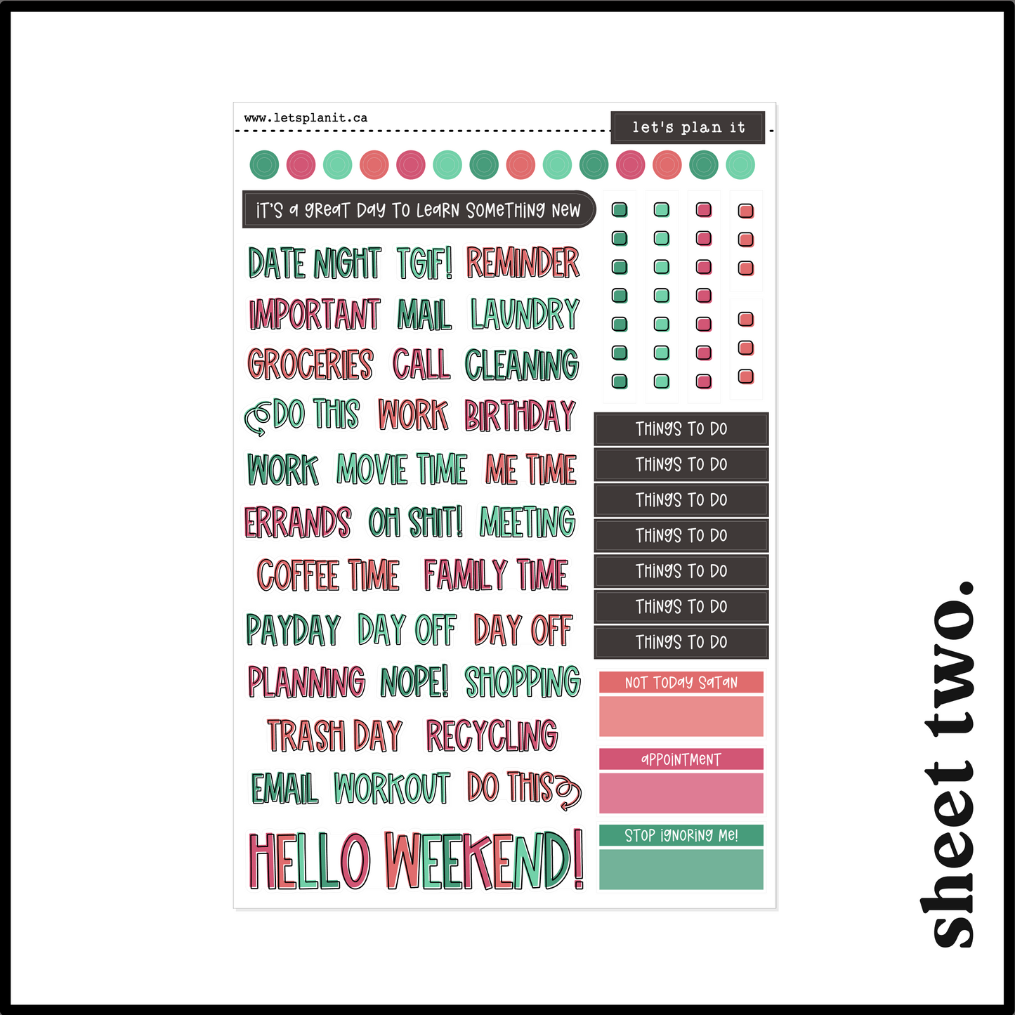FIONA COLLECTION | Weekly Kits
