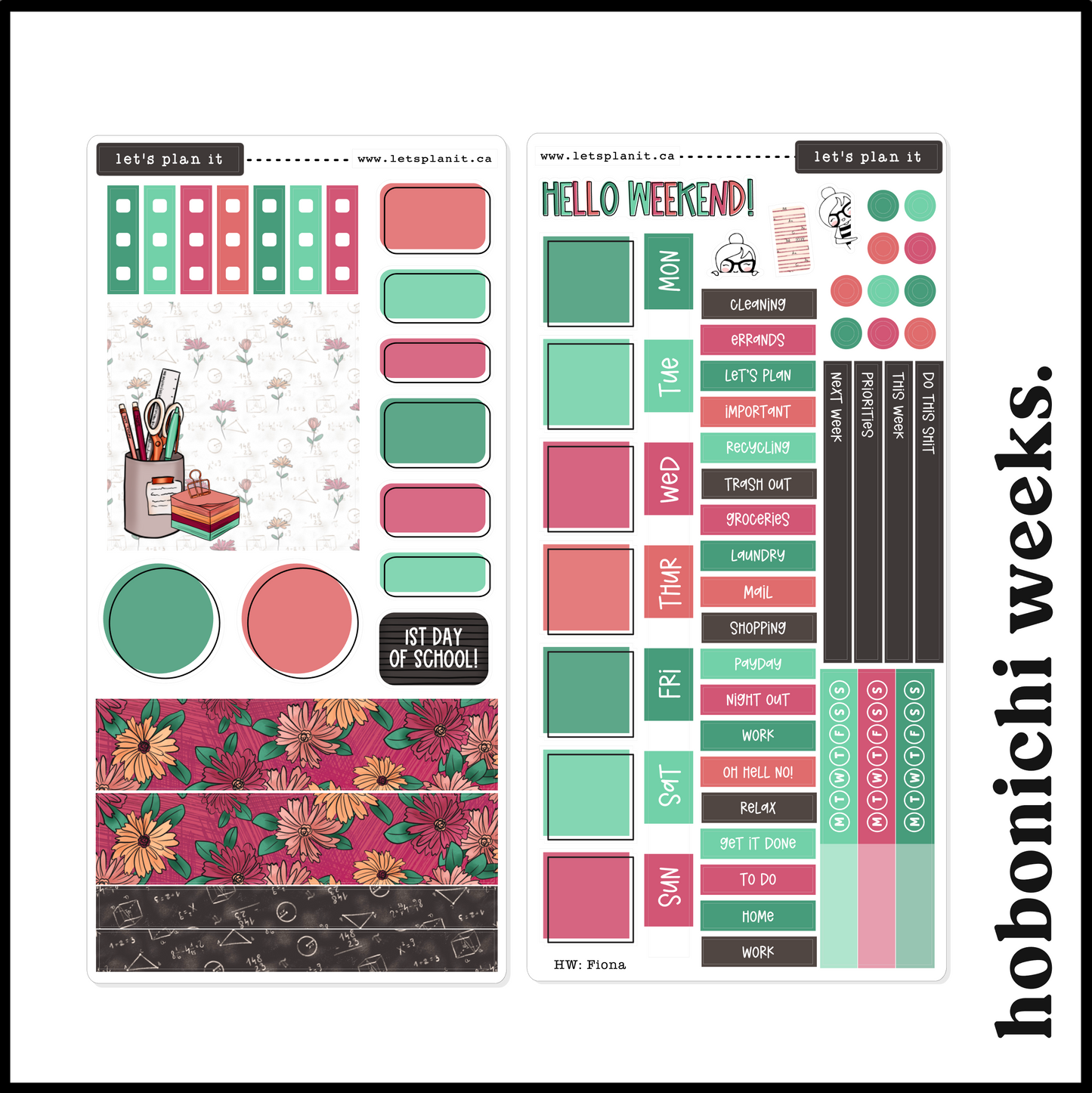 FIONA COLLECTION | Weekly Kits