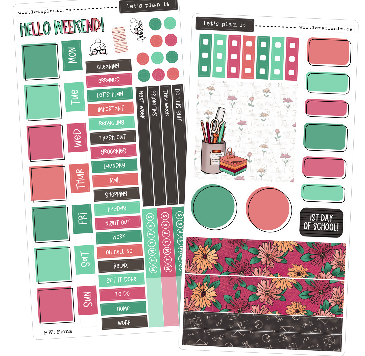 FIONA COLLECTION | Weekly Kits