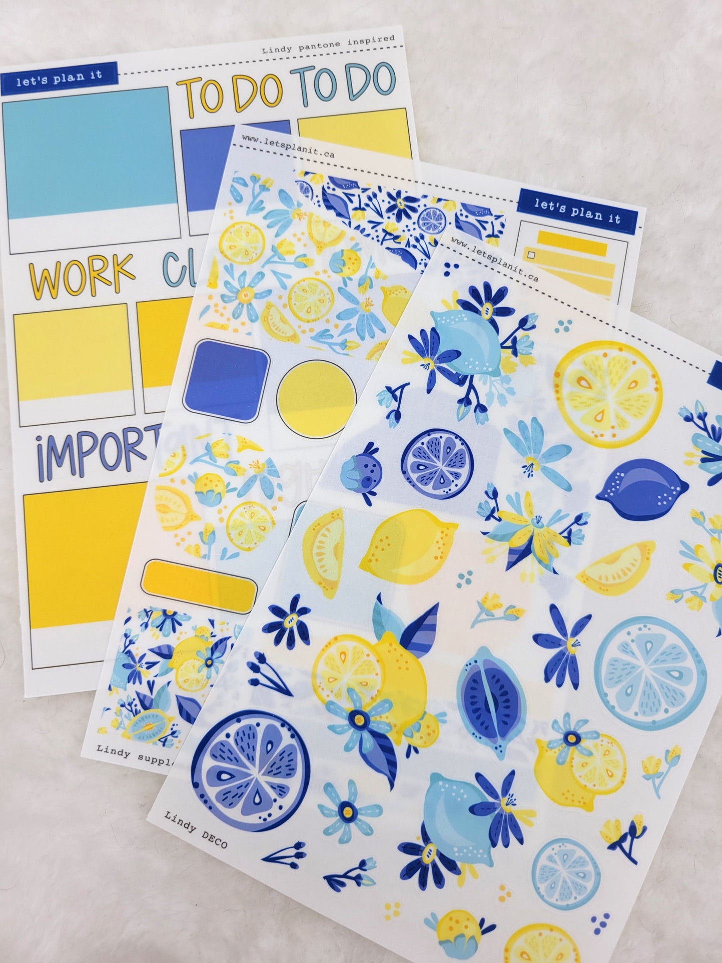 Lindy | Deco | 2 paper types | sticker sheet