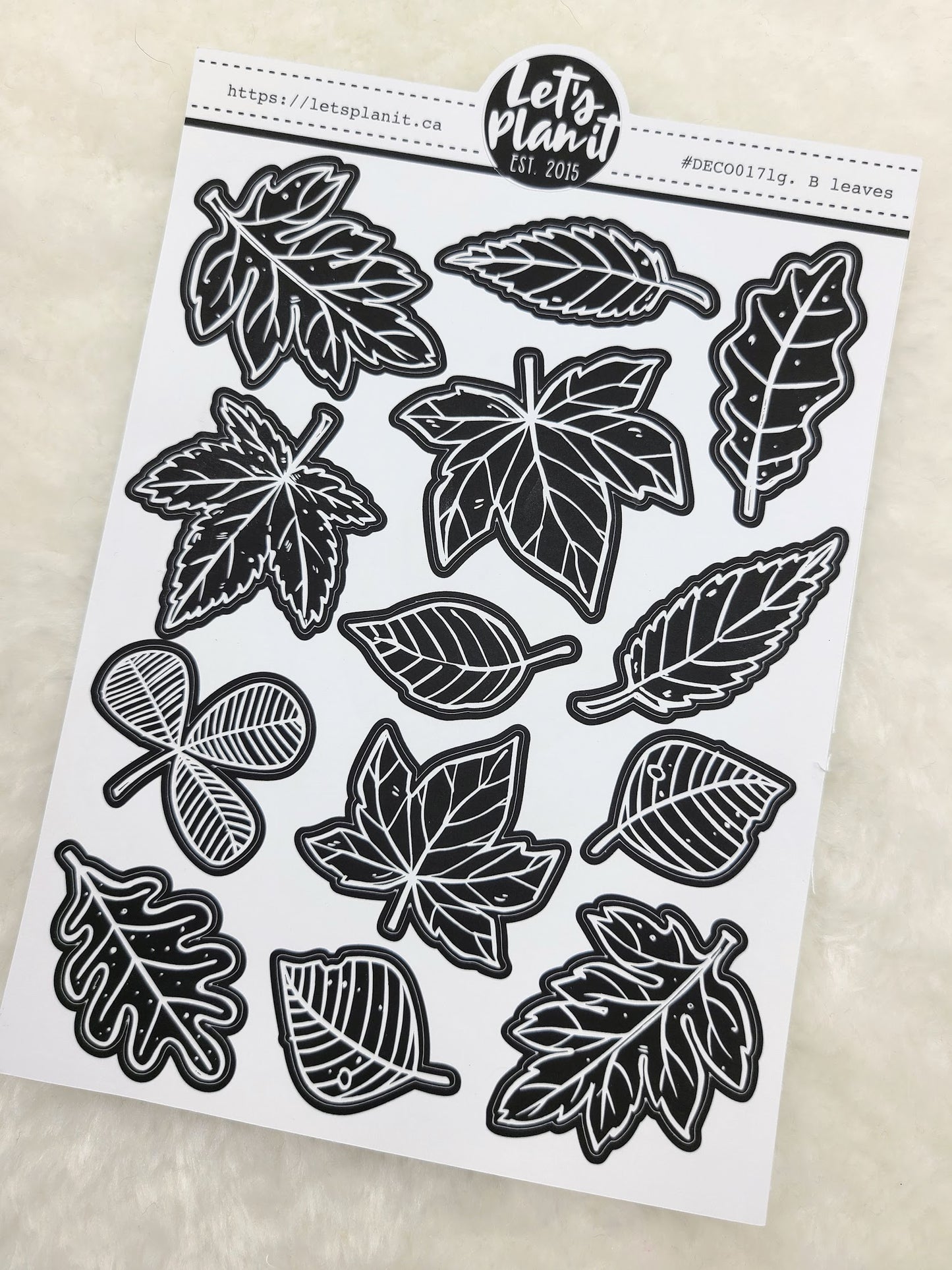 Large Leaves | Blackout | Deco