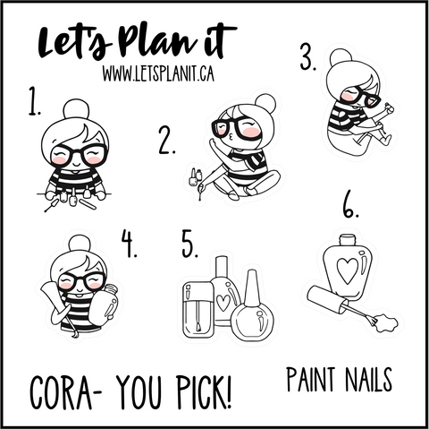 Cora-u-pick- Paint Nails/ Mani Pedi