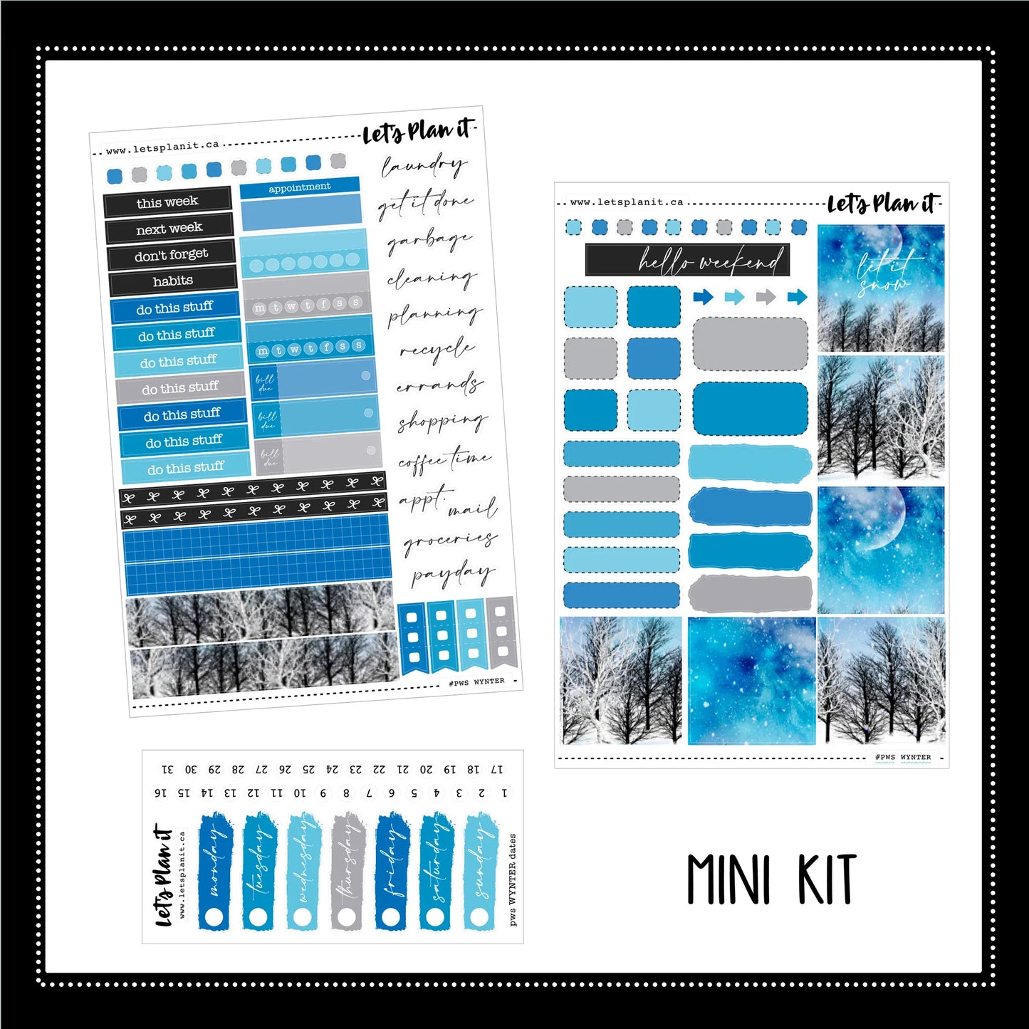 WYNTER COLLECTION | Weekly Kits