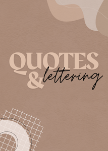 quotes & letterboards