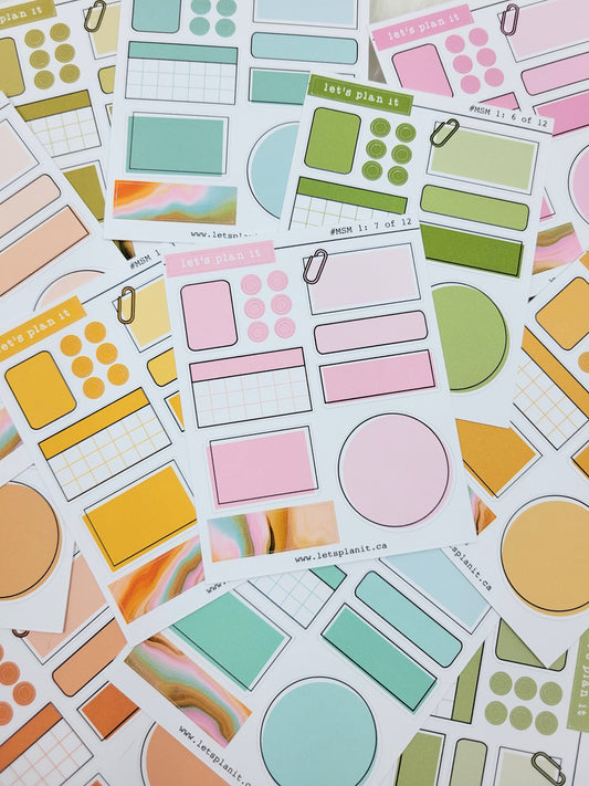 Sampler mini sheets | V1 | 12 sheets | 2 paper types