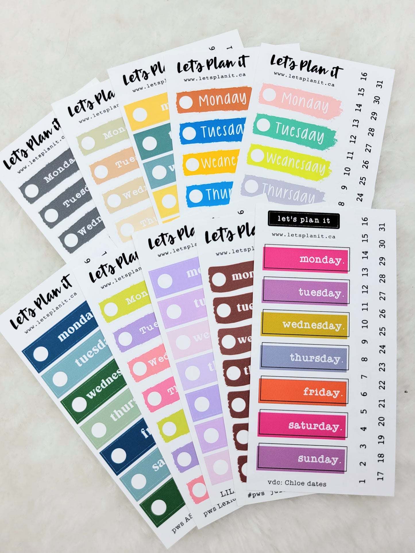 Standard Vertical Date Covers | Grab Bags