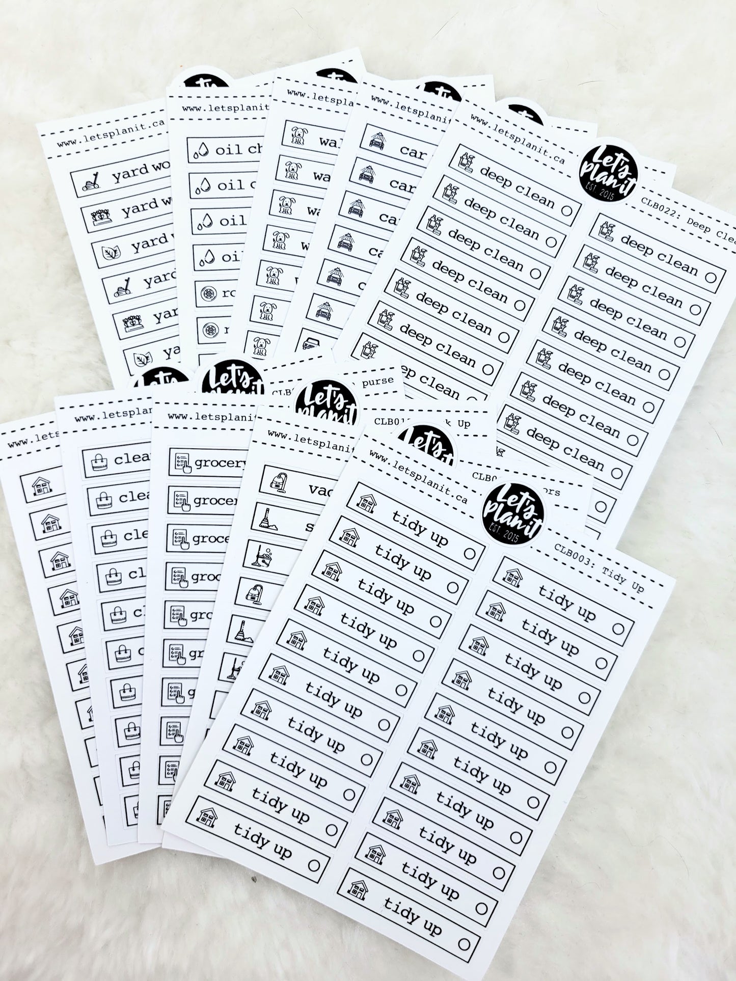 Chore Labels 1.5" and 1.3" | Grab Bags