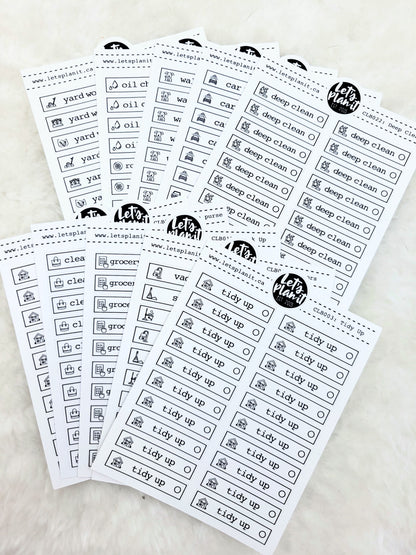 Chore Labels 1.5" and 1.3" | Grab Bags