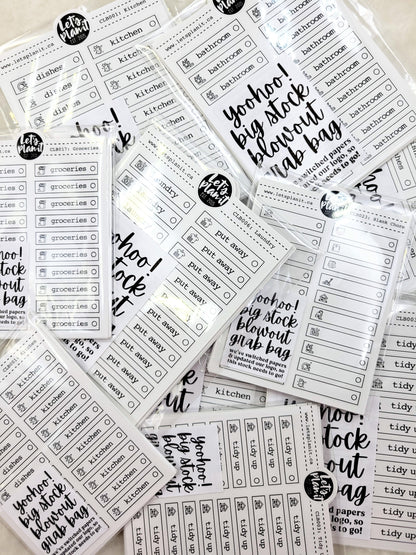 Chore Labels 1.5" and 1.3" | Grab Bags