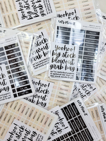 Bar Labels | Grab Bags