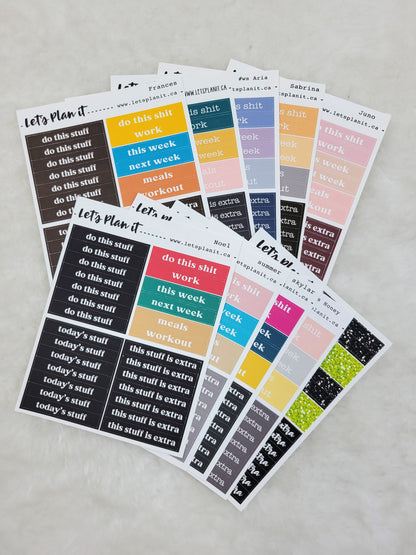 Standard Vertical Sheets | single sheet type Grab Bags