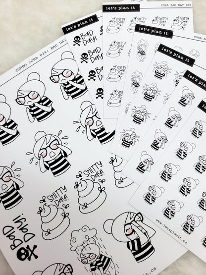 Cora | Bad Day | character stickers