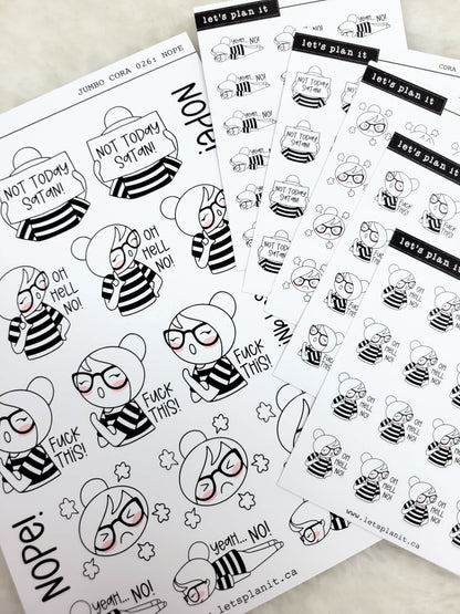 Cora | Nope | character stickers