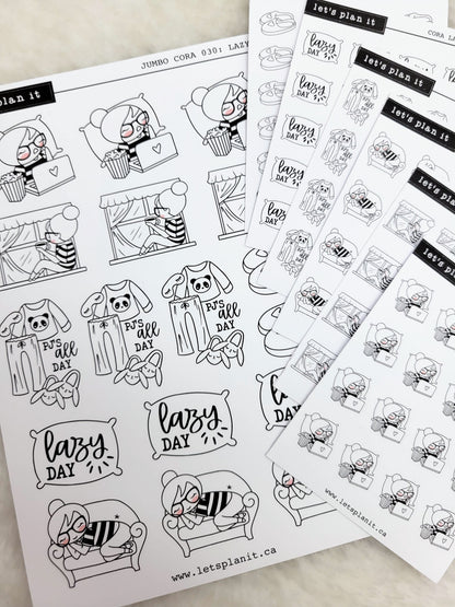 Cora | Lazy Day | character stickers