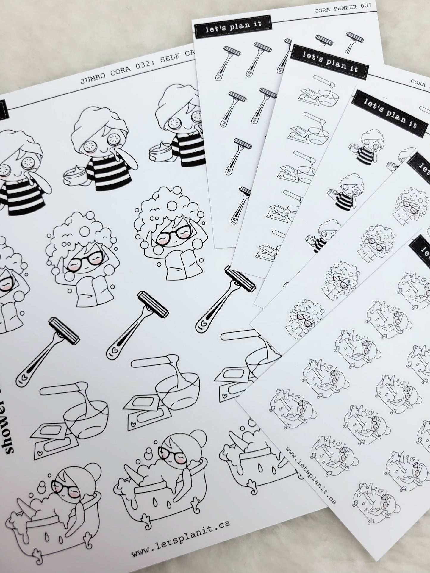 Cora | SELF CARE | character stickers