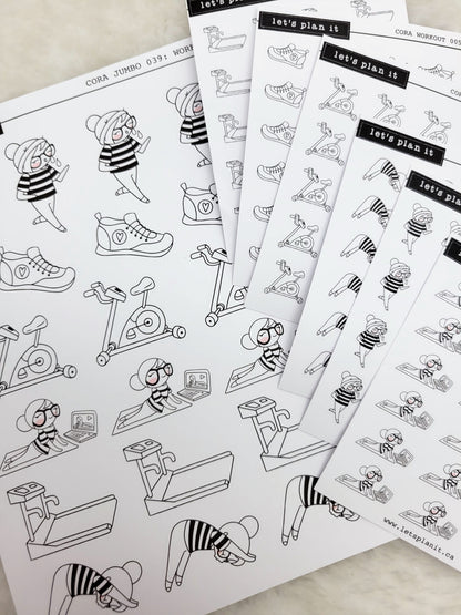Cora | WORKOUT | character stickers