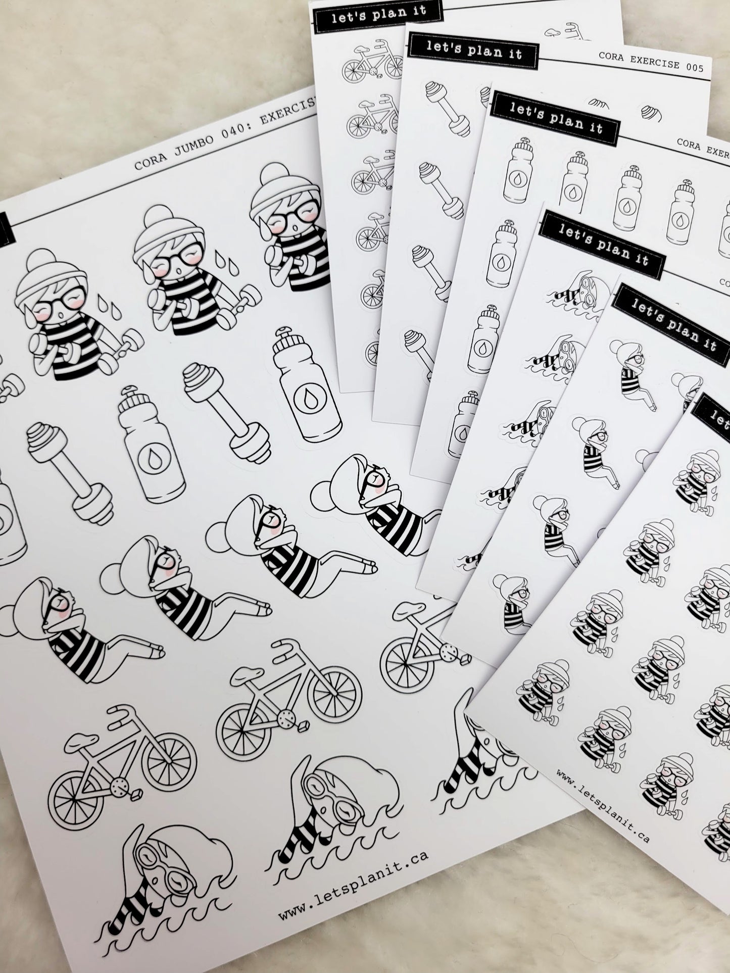 Cora | EXERCISE | character stickers