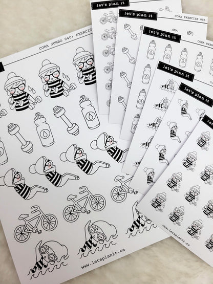 Cora | EXERCISE | character stickers