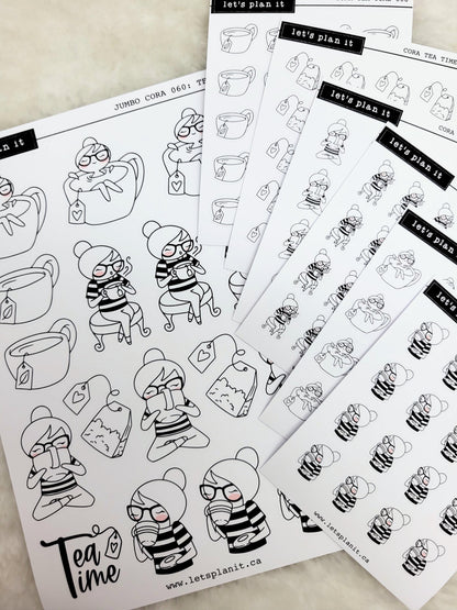 Cora | Tea Time | character stickers