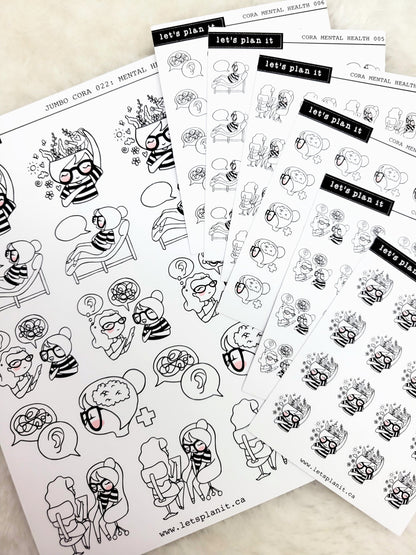 Cora | Therapy/ Mental Health | character stickers